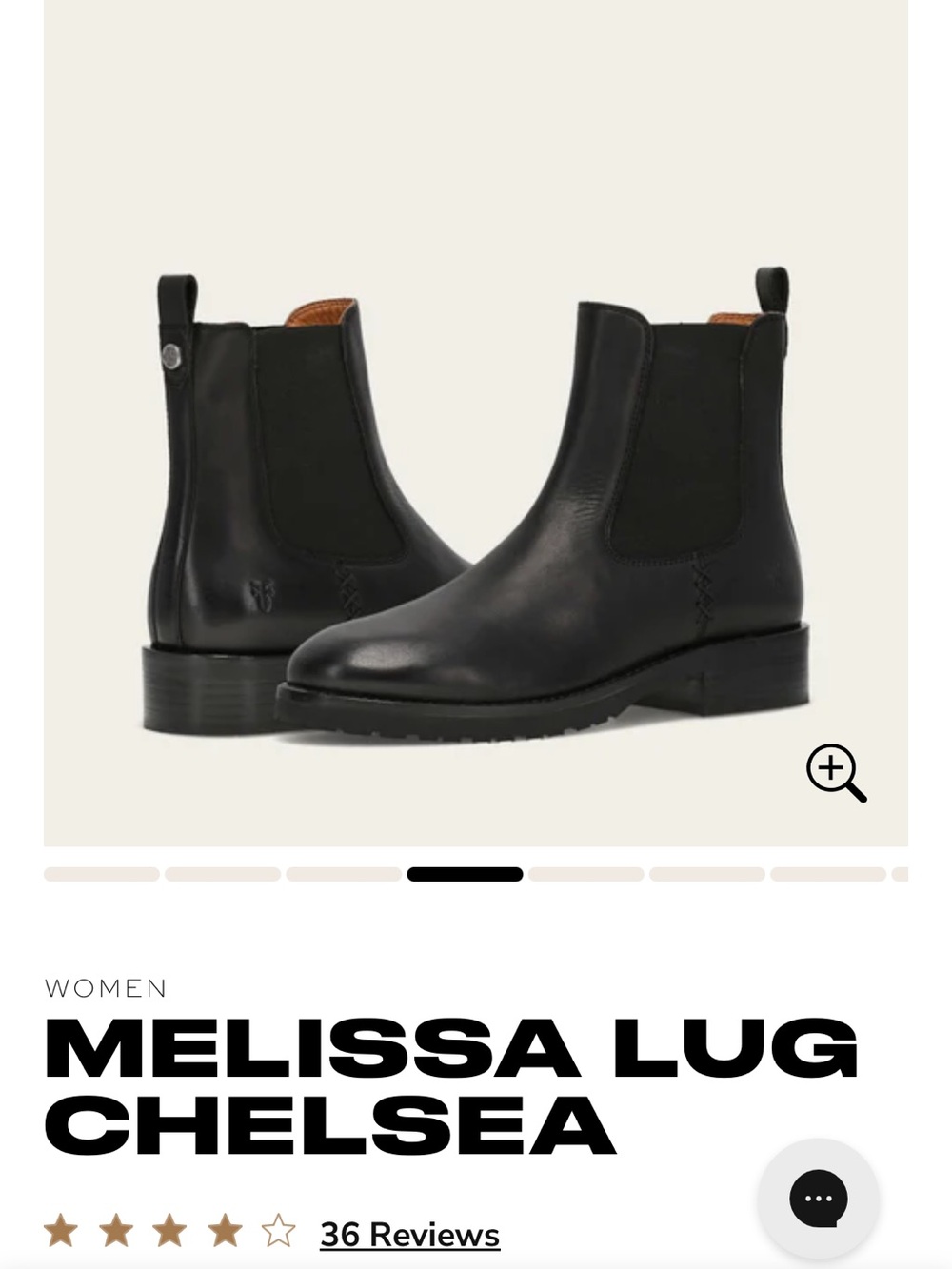 Frye Melissa Lug Chelsea Boots in black.